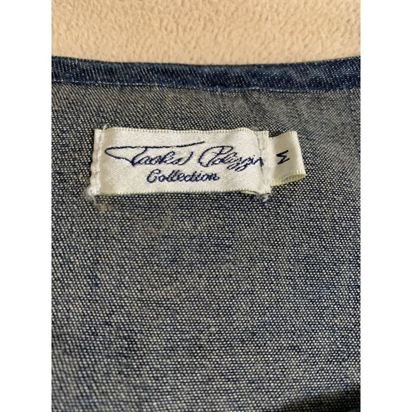 Tasha Polizzi Collection, Designer, Embroidered Denim Tunic Size Medium - Picture 9 of 9